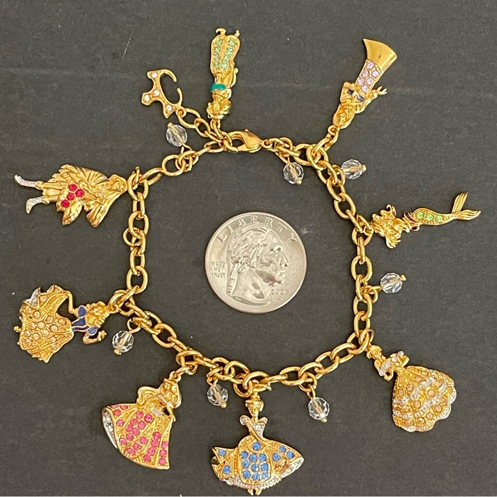 Bradford Exchange Disney princess charm bracelet.